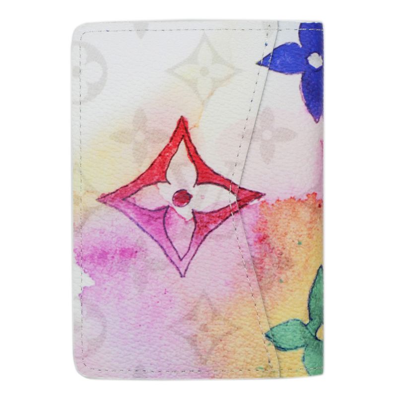 Louis Vuitton Watercolor Monogram Organizer De Poche M80456 RFID White