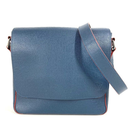 Louis Vuitton Shoulder Bag Romain PM NM M30623 Taiga Leather Océan Navy