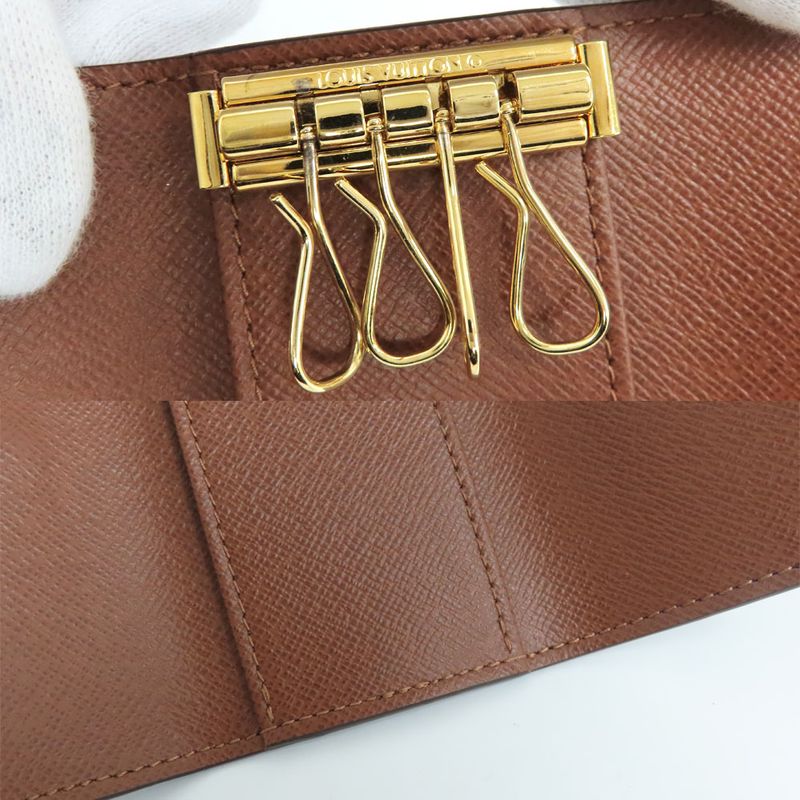 Louis Vuitton Key Case Multicles 4 M69517 Monogram Brown Gold Hardware