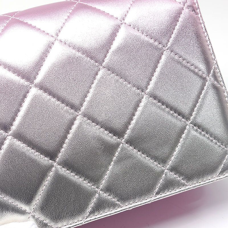 Chanel Matelasse Chain Shoulder Bag In Lambskin Pink Gradient