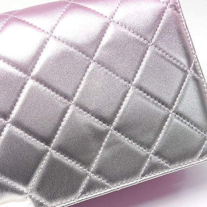 Chanel Matelasse Chain Shoulder Bag In Lambskin Pink Gradient