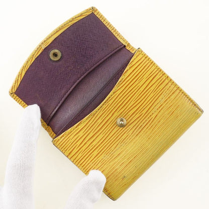 Louis Vuitton Ludlow M63309 Epi Leather Tassili Yellow Ca0935 Unisex Coin Case