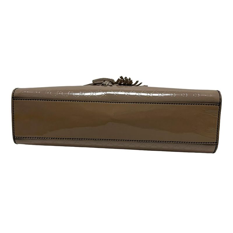 Gucci Shoulder Bag Emilymicro Guccissima Horsebit 295402 Beige Leather