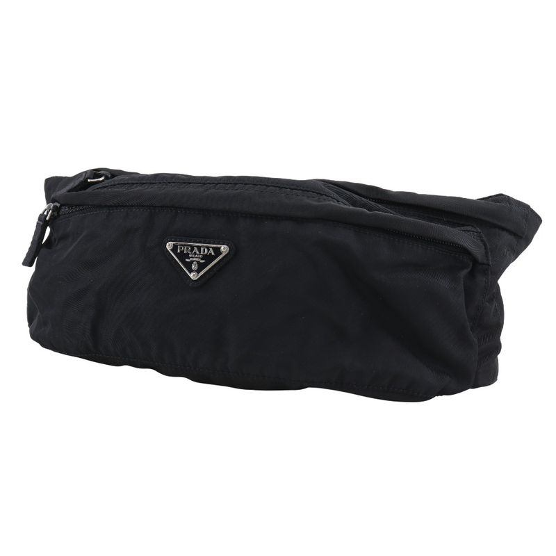 Prada Waist Pouch Nylon NERO Black Unisex Body Bag