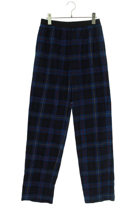 Balenciaga 608972 Tim19 Check Flannel Long Pants Men's 46