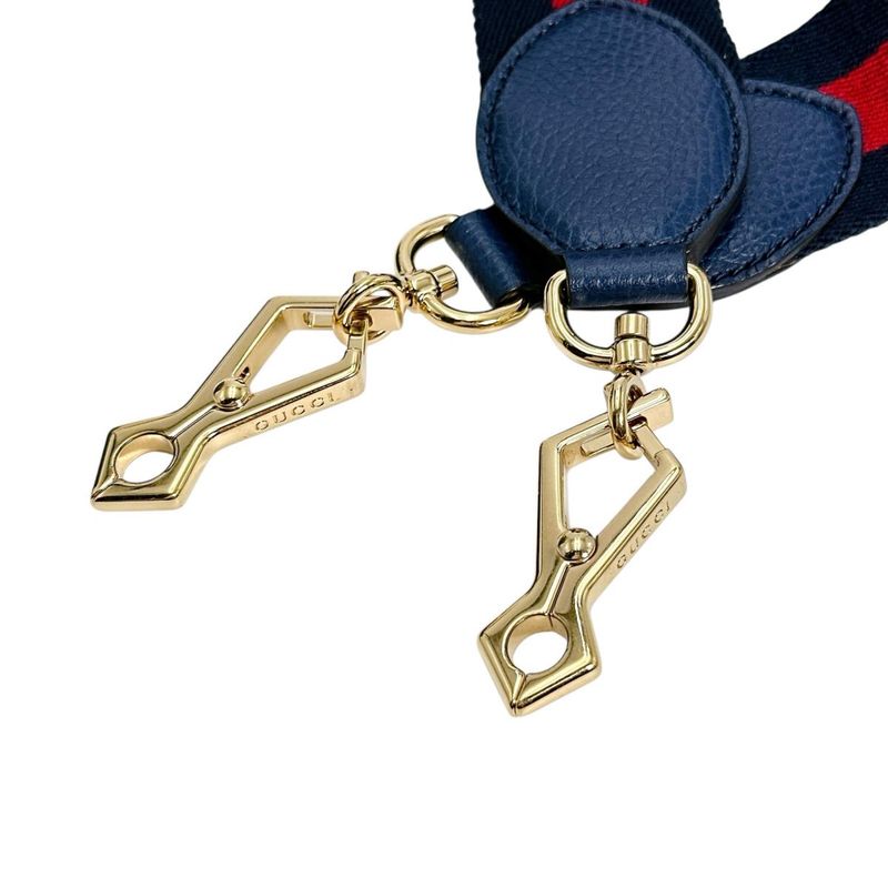 Gucci 470271 Leather Bamboo 2-way Handbag Gucci Blue