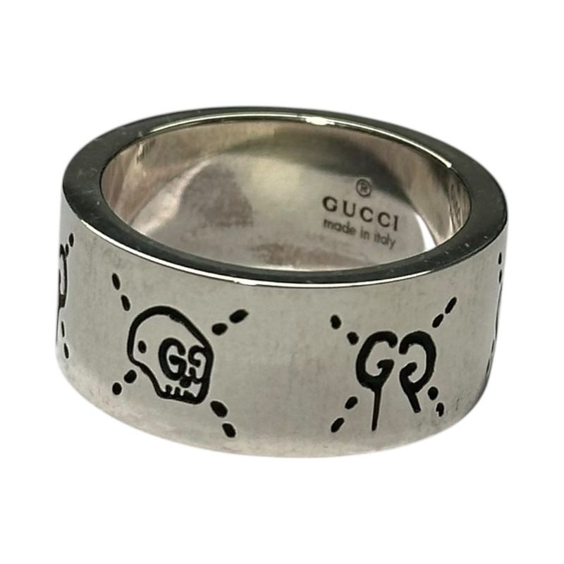 Gucci GG Icon Ring Icon Ring Silver 925 15 (about Size 14) Silver Skull