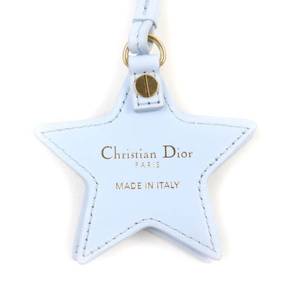 Christian DIOR 25SS V1577womlm Logo Leather Bag Charm With Star Mirror Light