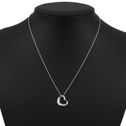 Tiffany & Co Open Heart Elsa Peretti 925 Silver Ladies 2.1g Necklace