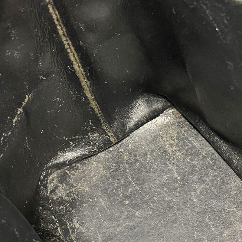 Chanel Tote Bag Revival Tote Caviar Skin Black Silver Hardware Women's