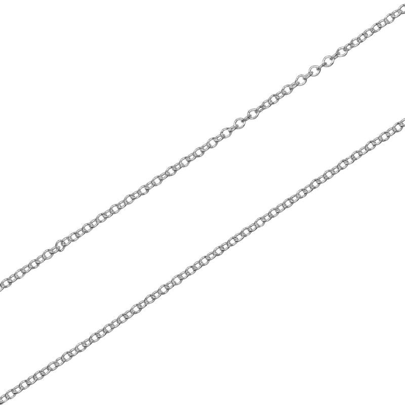 Tiffany & Co 1837 Interlocking Circle 925 Silver And Rubed Metal Ladies 5.19g