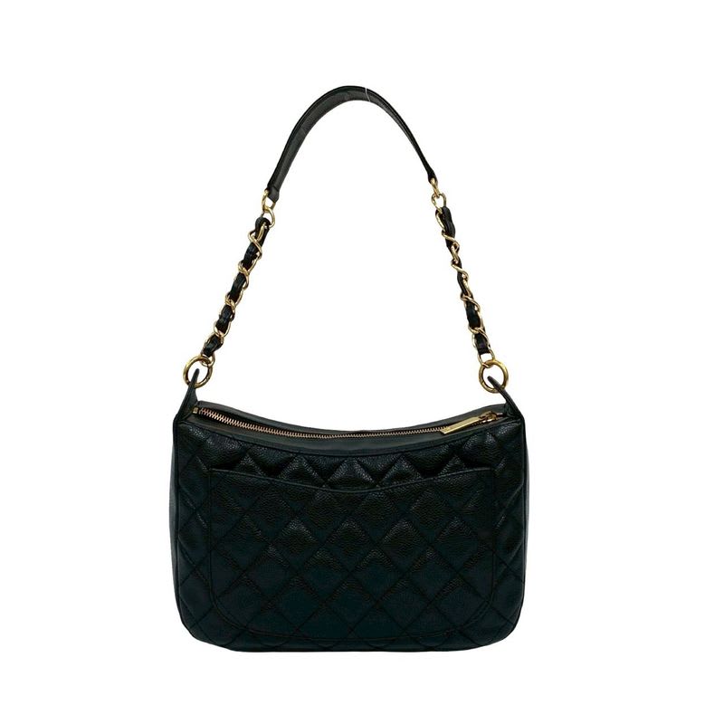 Chanel Chanel Quilted Caviar Leather Semi-one Shoulder Bag Handbag