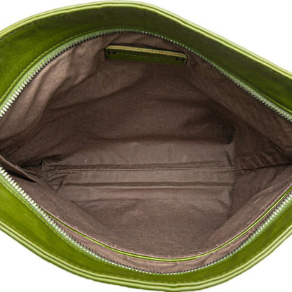 Bottega Veneta Intrecciato Crossbody Shoulder Bag Green Leather Women Bottega