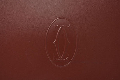 Cartier Clutch Bag Must Line Cartier Men's Bag Leather Bordeaux L1000060