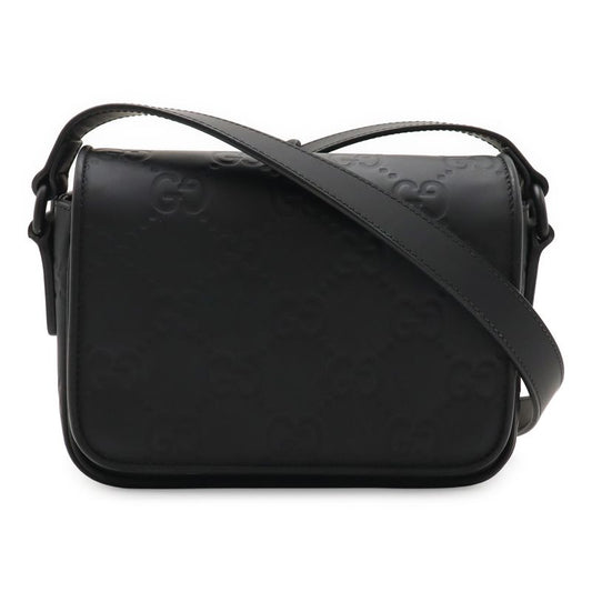Gucci GG Rubber Effect Super Mini Bag Shoulder Bag Crossbody Black 794062