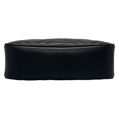 Gucci Shoulder Bag GG Marmont 447632 Black Quilted Leather
