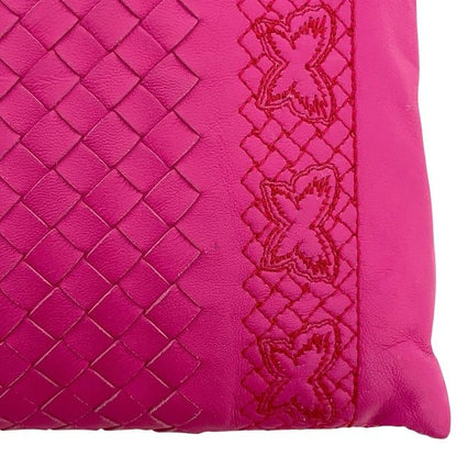 Bottega Veneta Clutch Bag Pink Intrecciato Butterfly Excellent Condition