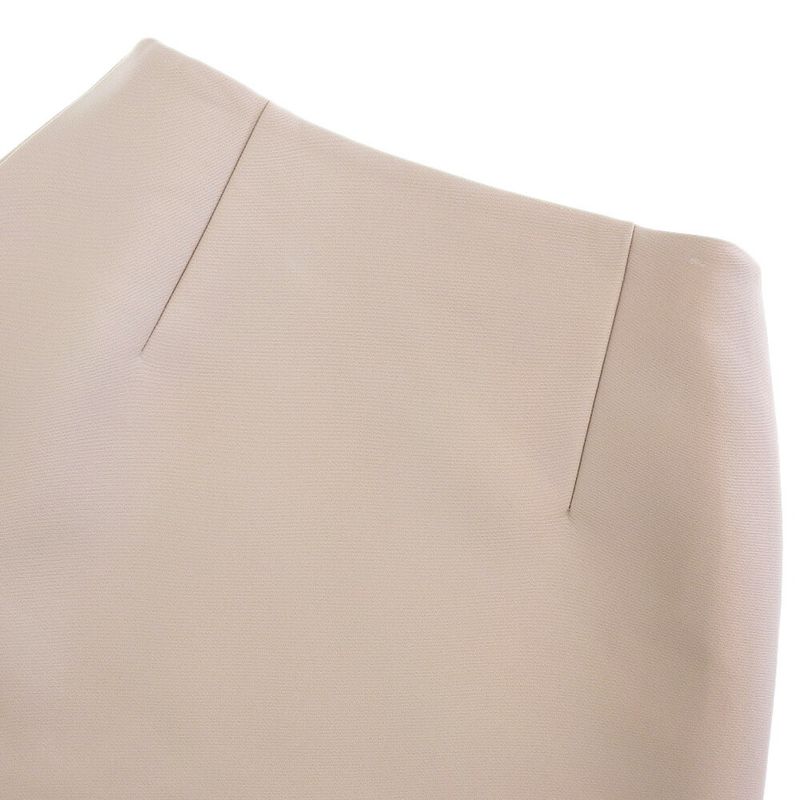 Prada 2020item Stretch Wool Knee Length Wrap Skirt 36 Women's Beige Pink