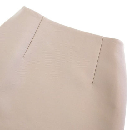 Prada 2020item Stretch Wool Knee Length Wrap Skirt 36 Women's Beige Pink