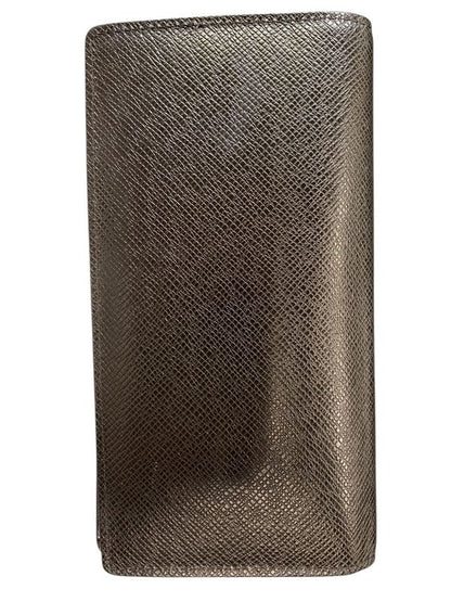 2577 Louis Vuitton Portefeuille Brazza Long Wallet M32572 Taiga Ardoise Black