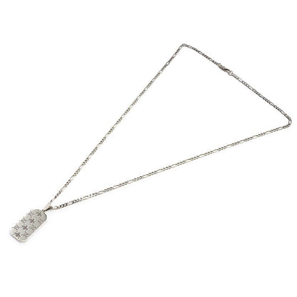 Gucci GG & Bee Engraved Necklace Sv925 Silver Accessories