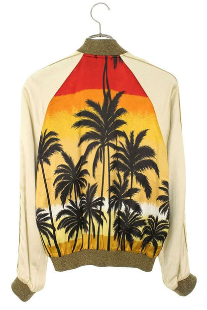 Saint Laurent Paris 16SS 419263 Y548k Palm Tree Ska Jean Souvenir Blouson Men's