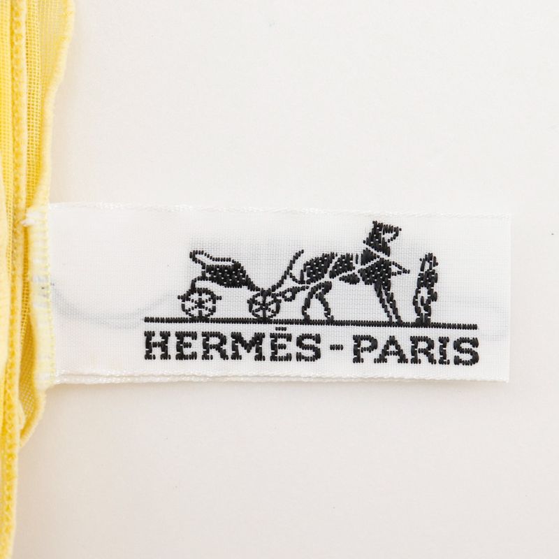 Hermes Pareo Sun Cotton Yellow Women's Stole