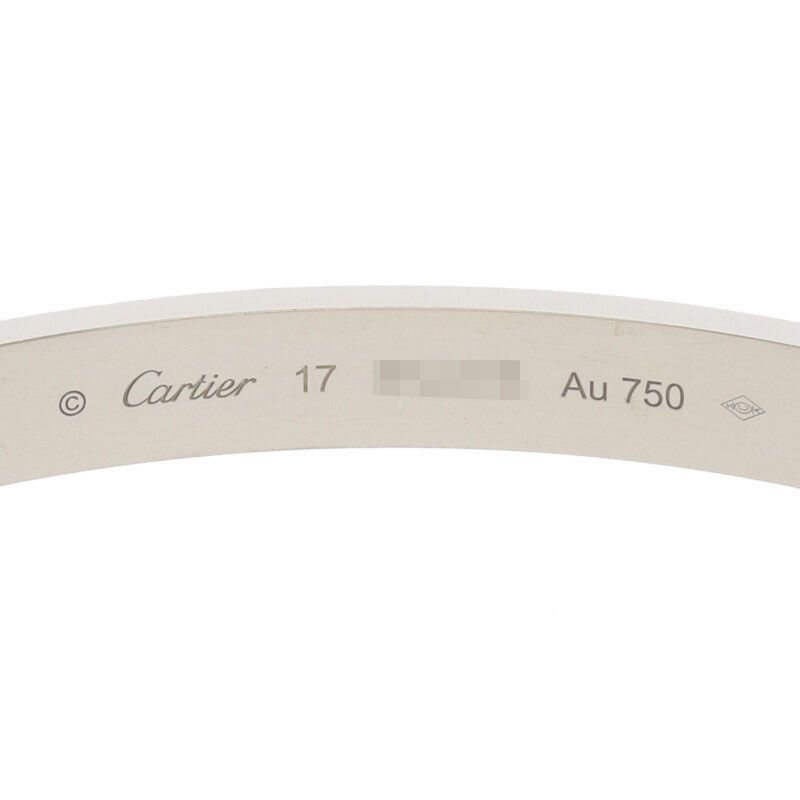 Cartier LOVE Bracelet Love Bracelet New Shape 18K White Goldbracelet Men's 17