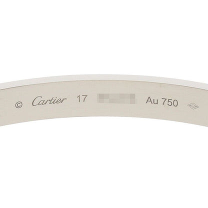 Cartier LOVE Bracelet Love Bracelet New Shape 18K White Goldbracelet Men's 17