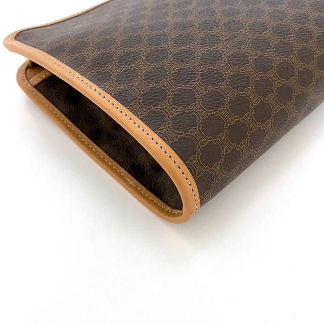Celine Clutch Bag F21553 Brown Beige Macadam