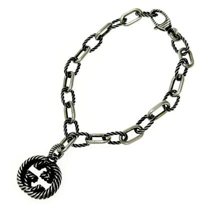 Gucci Silver Interlocking G Bracelet 15.1g 925 Engraved 368418 Bracelet