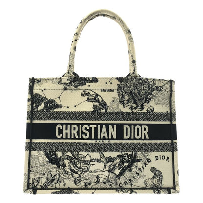 Christian DIOR - Dior Zodiac Book Tote Bag Medium Canvas - White - Women
