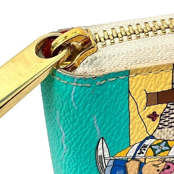 Louis Vuitton Damier Azure Zippy Wallet N40507 Round Zipper Long Wallet Women