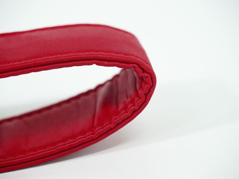 Authentic Yves Saint Laurent YVES Saint Laurent YSL Nylon Handbag Red Bag