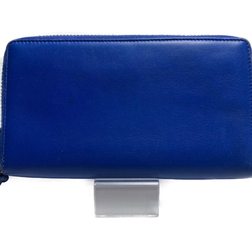 Balenciaga Round Zipper Wallet Blue
