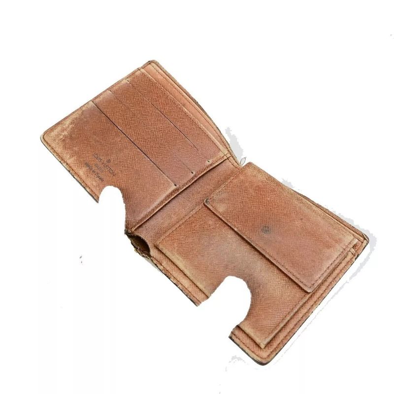 Louis Vuitton Long Wallet Monogram 3 Set Fold Wallet 66bs078