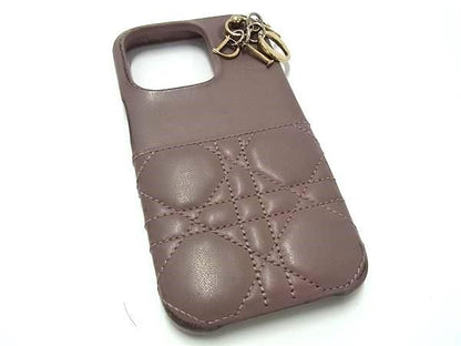Christian Dior Christian Dior Lady Dior Cannage Leather Iphone15pro Phone Case