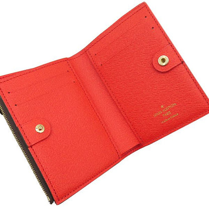Louis Vuitton Bifold Wallet Portefeuille Lisa Monogram Canvas Tonic Orange Gold