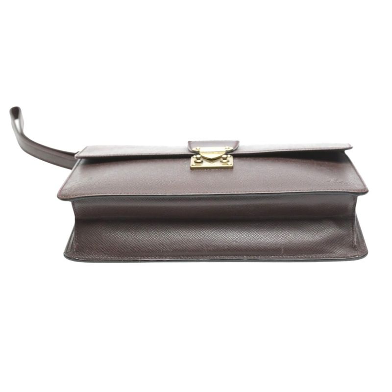 Louis Vuitton M30196 Taiga Clutch Bag Clade Second Bag Louis Vuitton Acajou