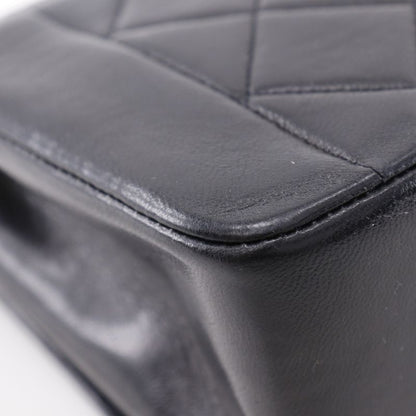 Chanel Diana 22 Chain Shoulder Matelasse Vintage A01164 Lambskin Black Ladies