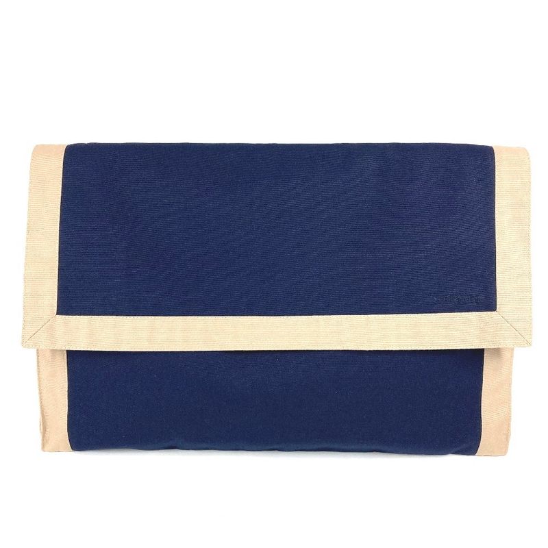 Hermes Clutch Bag Tapidocel Big Oversized Cotton Navy