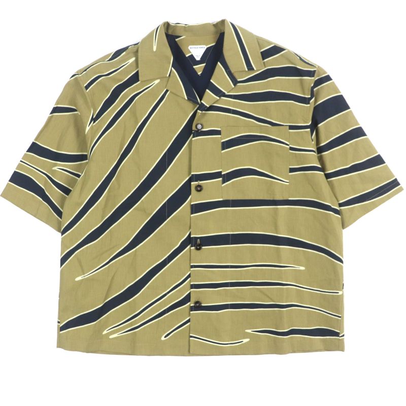  Bottega Veneta 2023 744330 Total Pattern Short Sleeve Short