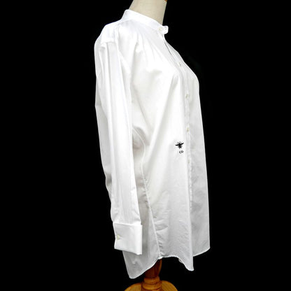 Dior Blouse No Color Bi-white 34 Hachi Logo Embroidery Long Sleeve