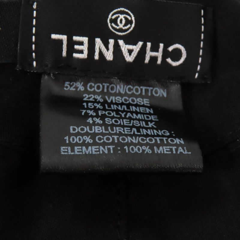 CHANEL 2024 24P Tweed Casket With Coco Mark Hardware Hat Pink L Made In Italy