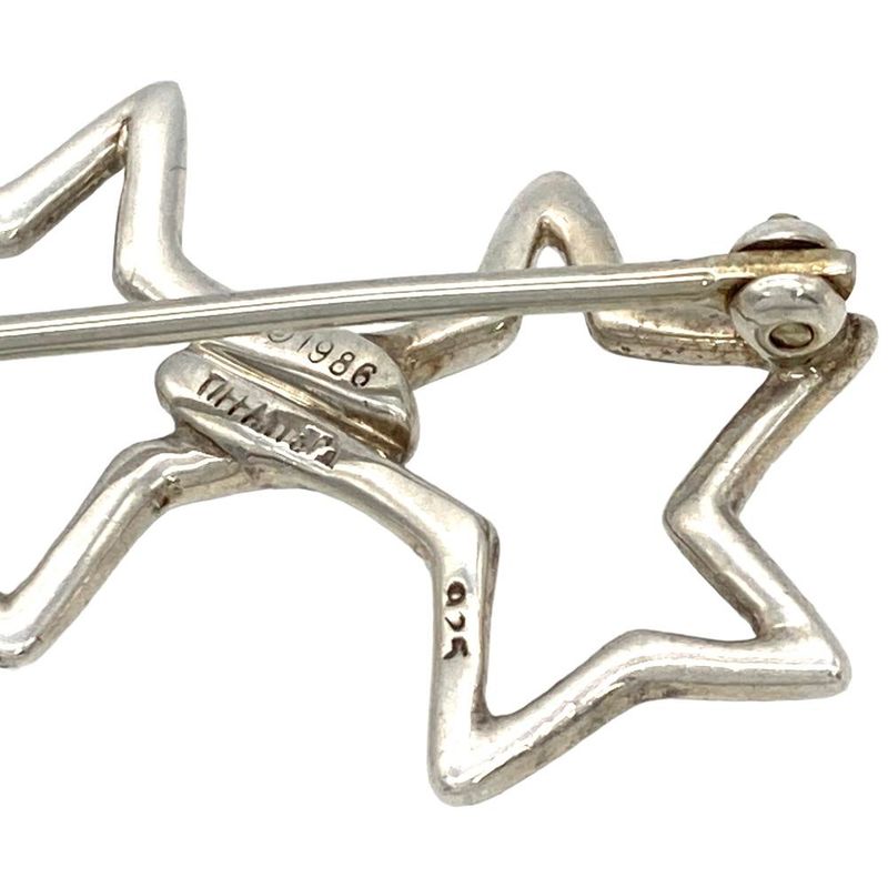 Tiffany & Co Tiffany & Co Triple Star Brooch Sv925 31g Silver