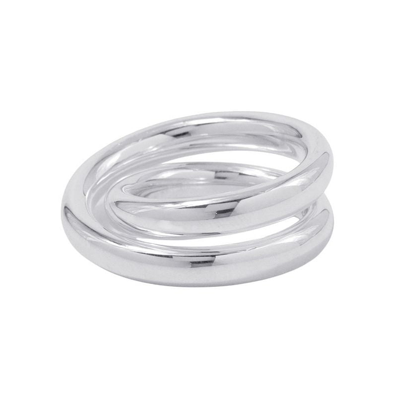 Hermes Ring Vertijus Silver 54