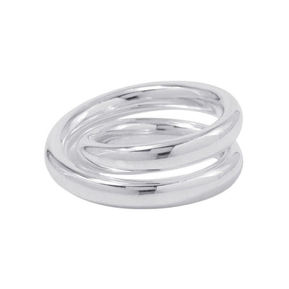 Hermes Ring Vertijus Silver 54