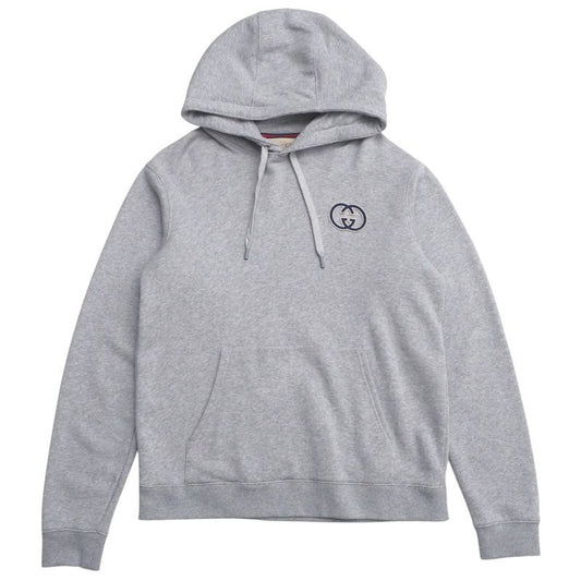 2024ssGucci Hoodie Size L Cotton Jersey Hooded Sweatshirt Interlocking G Made