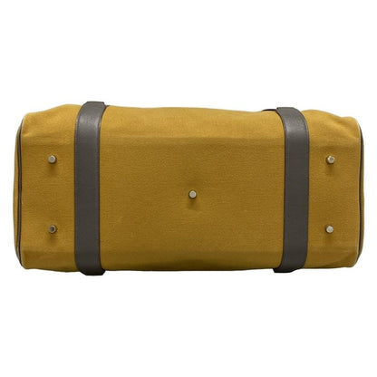 Hermes Boston Bag Arion 50 Light Brown And Dark Gray Silver Hardware Leather