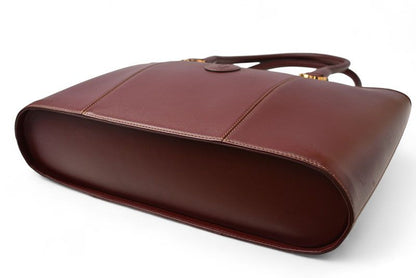 Cartier Tote Bag Must Line Cartier Bag Vintage Leather Bordeaux